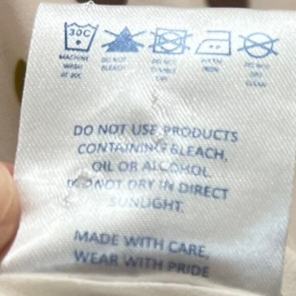 Ted Baker London Just For You Polka Dot White Sheer Cap Sleeve Blouse Silk Sz 2 - Picture 6 of 8